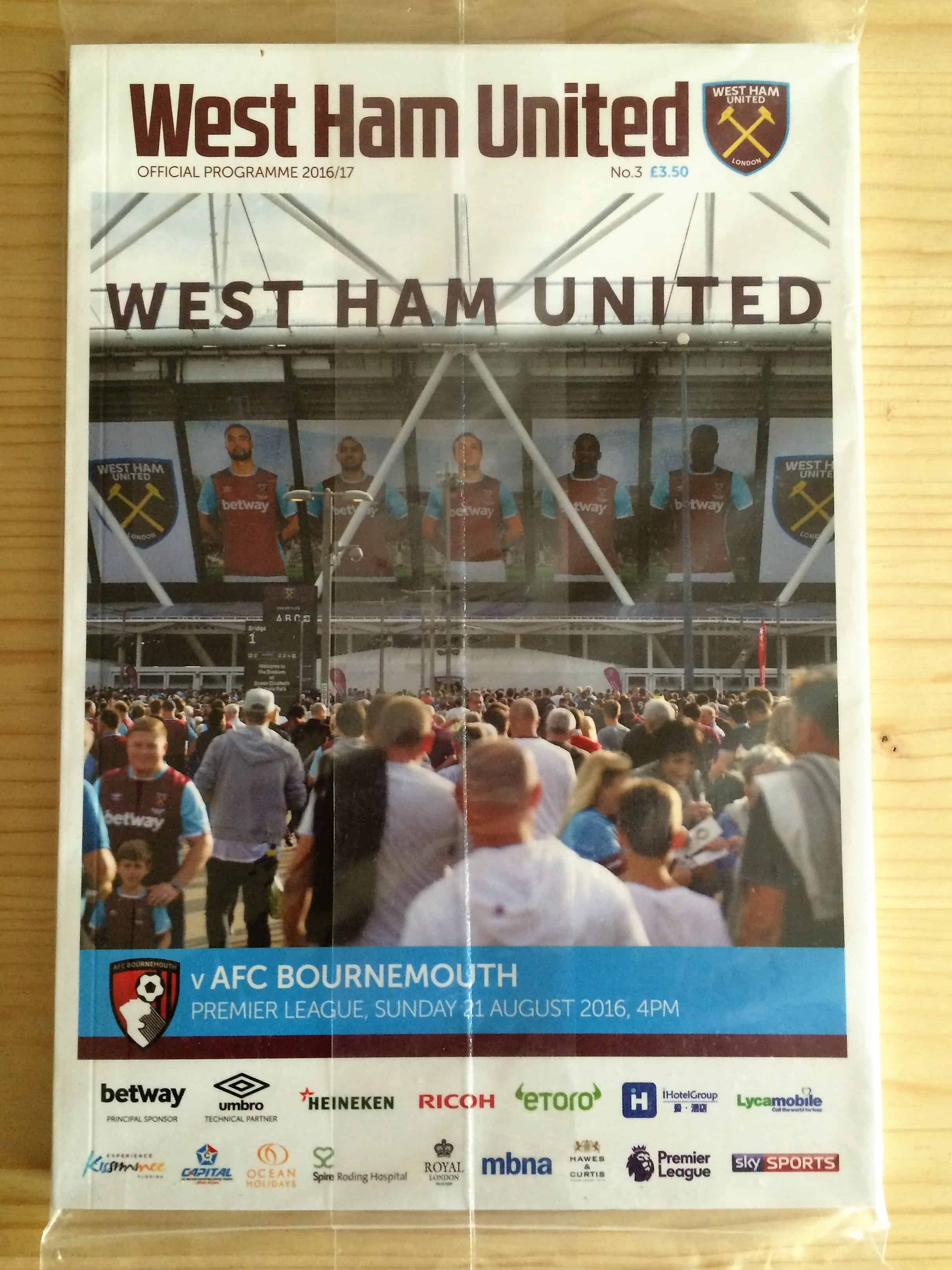 West Ham United FC v AFC Bournemouth